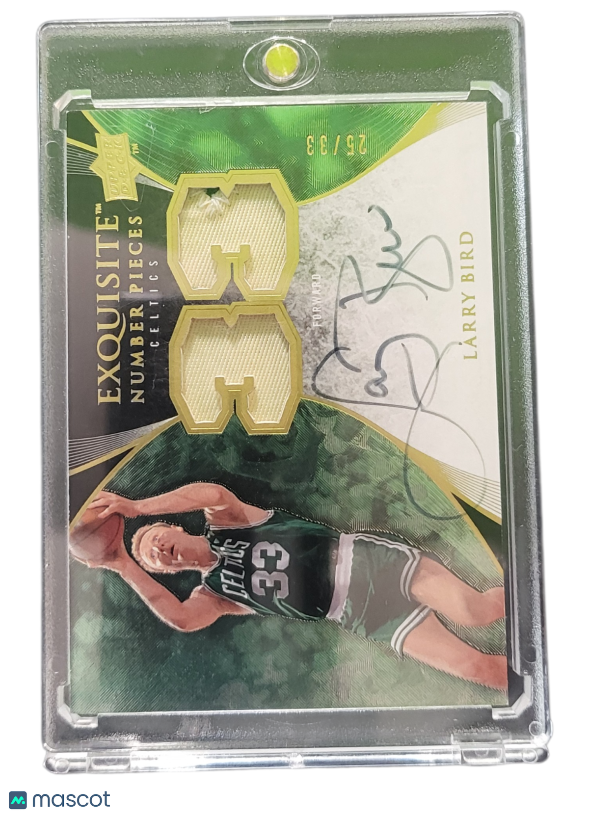 2008 Upper Deck Exquisite Collection Larry Bird #EN-LB 25/33 Patch Memorabilia
