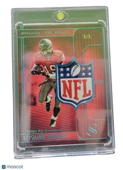 2026 Panini Silhouette Keyshawn Johnson #NFL-KJN NFL Shields 5/5 Mem Patch