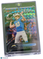 2025 Topps Finest Creators Justin Herbert #CR-17 Green 05/10