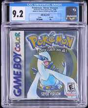 2000 POKEMON SILVER VERSION NINTENDO GAME BOY COLOR GBC CGC 9.2 A+ SEALED
