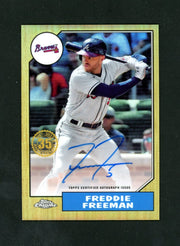 2022 Topps Chrome 1987 Gold Freddie Freeman Auto /50