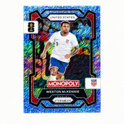 2026 Prizm Monopoly World Cup Weston McKennie #50 Blue Big Money Shimmer /10