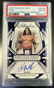 2024 Panini Flawless WWE Flawless Survivor Series Autographs Sapphire Kane #SVKNE /20 PSA 8