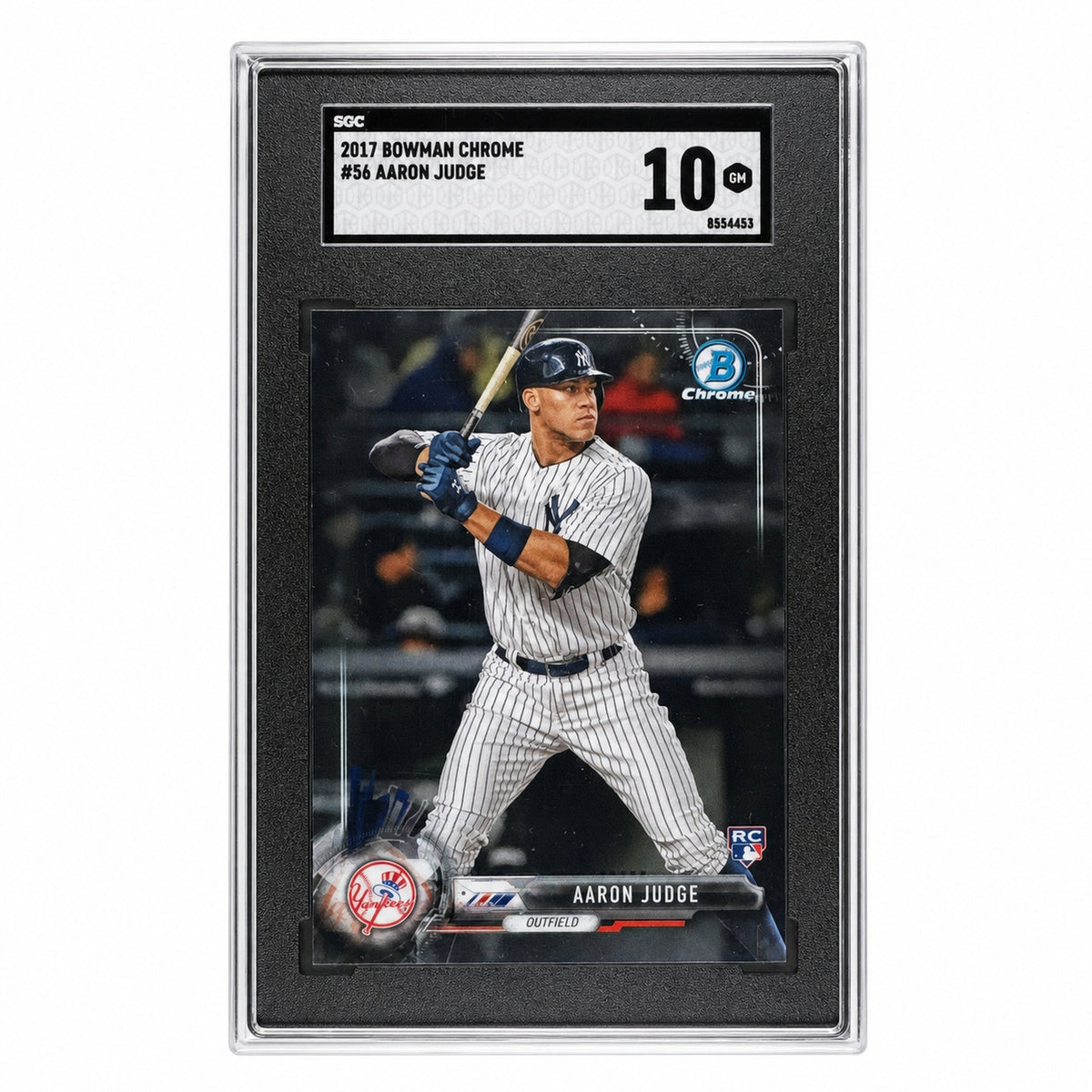 2017 Bowman Chrome Aaron Judge #56 Rookie RC SGC 10