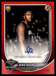 2025-26 Bowman Derik Queen Rookie RC True Red Auto /5