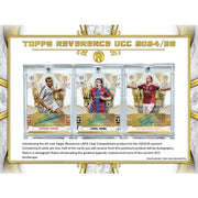 2024-25 Topps UEFA Club Competitions Reverence Soccer Hobby 4 Box Case