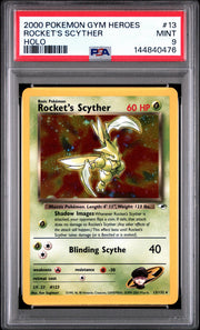 2000 Pokemon Gym Heroes Holo Rocket's Scyther #13 PSA 9