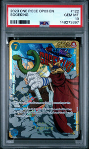 2023 One Piece Pillars of Strength Sogeking #OP03122 PSA 10