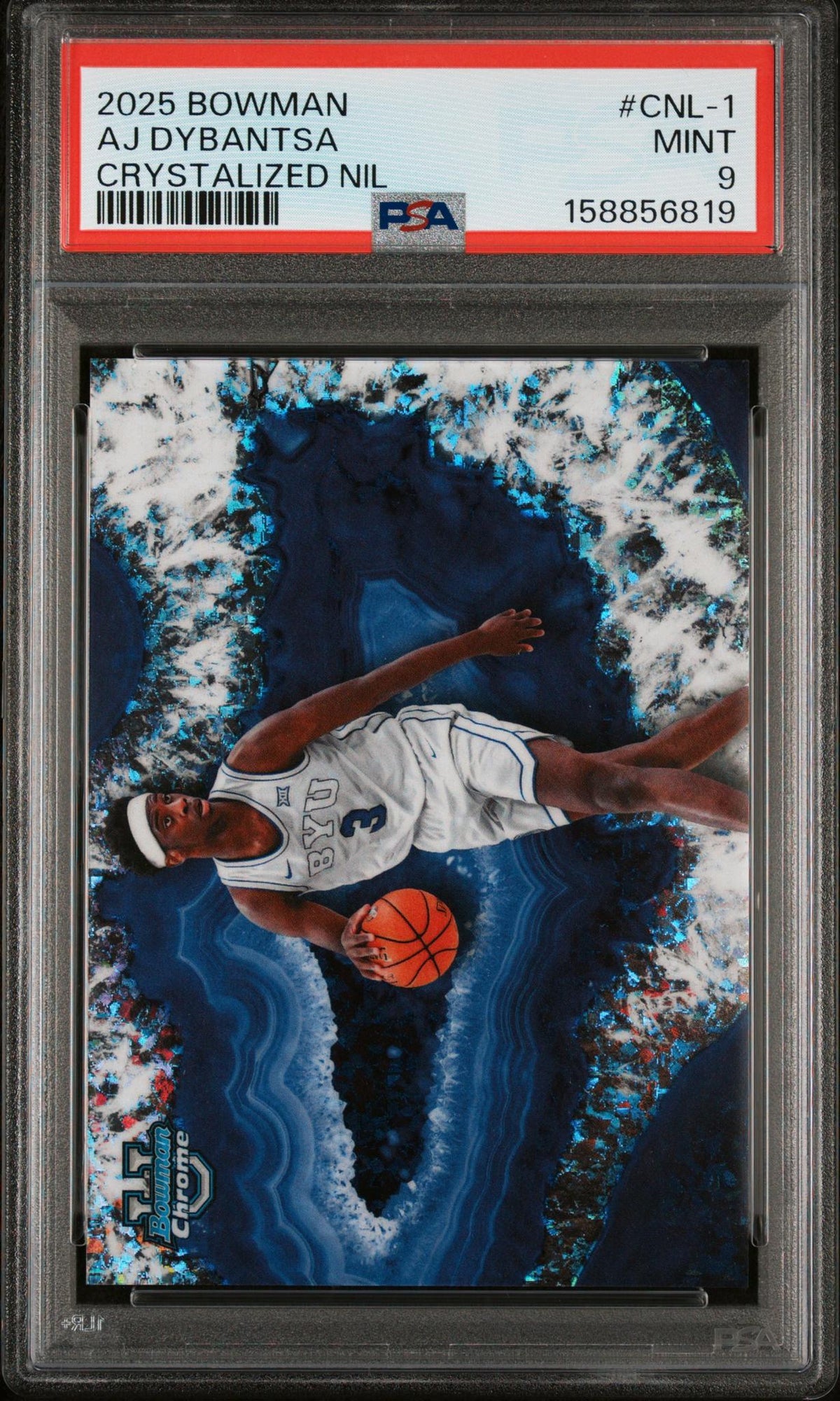 2025 Bowman Chrome Crystalized Nil Aj Dybantsa #CNL-1 PSA 9