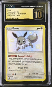 2019 Hidden Fates #SV41/SV94 Eevee Shiny Vault - Holo CGC 10