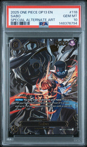 2025 One Piece Carrying On His Will Special Alternate Art Sabo #OP07118 PSA 10