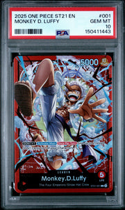 2025 One Piece Starter Deck Gear 5 Monkey D. Luffy #ST21001 PSA 10