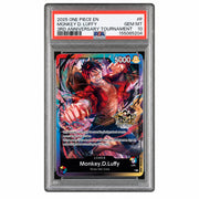 2025 One Piece Tournament Promo 3rd Anniversary 3 Brothers Pack Leader Monkey D. Luffy #P PSA 10