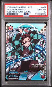 2025 Union Arena Uepr-Promos Release Event-Winner Tanjiro Kamado #072 PSA 10