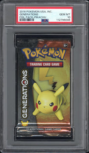 2016 Pokemon Usa, Inc. Generations Foil Pack Pikachu Foil Pack PSA 10 112796046
