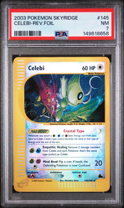 2003 Skyridge English Reverse Holo Celebi #145 PSA 7