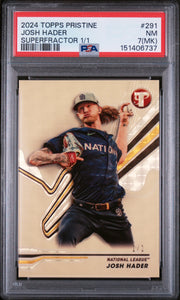 2024 Topps Pristine Superfractor 1/1 Josh Hader #291 PSA 7