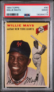1954 Topps Willie Mays #90 PSA 2
