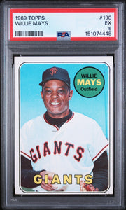 1969 Topps Willie Mays #190 PSA 5
