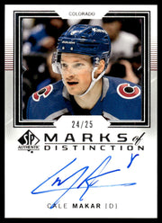 2024 Upper Deck SP Authentic MD-CM Cale Makar Marks of Distinction /25 Colorado Auto