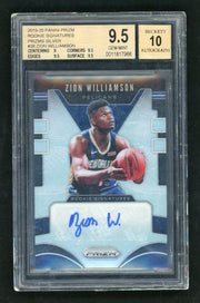 2019 Panini Prizm Rookie Signatures Silver Prizm Zion Williamson #RS-ZWL BGS 9.5 0011817966