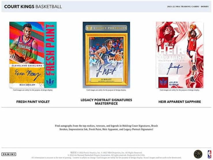 2021-22 Panini Court Kings Basketball Hobby Box
