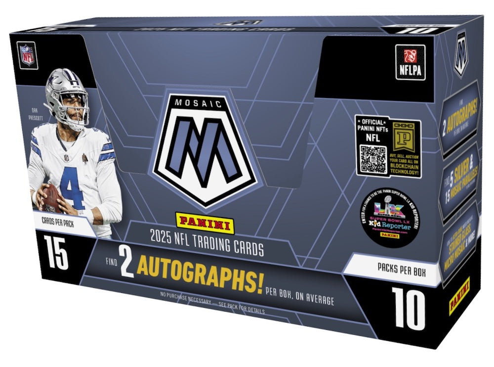 2025 Panini Mosaic Football Hobby 12 Box Case