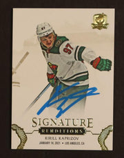 2020 Upper Deck The Cup #SR-KK Kirill Kaprizov Signature Renditions Auto RC