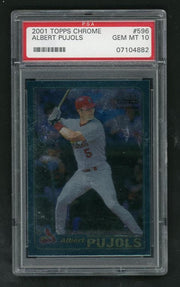 2001 Topps Chrome Albert Pujols #596 PSA 10