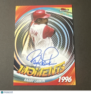2025 Topps Finest Barry Larkin #FMA-BL Black Refractor /10 Parallel/Variety