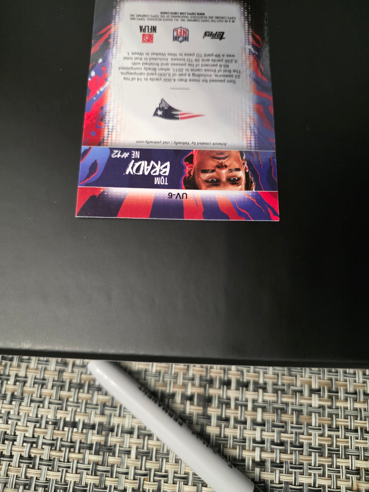 2025 Topps Chrome Football Tom Brady UV-6 Ultra Violet SSP CASE HIT 🔥 RARE