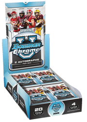 2025 Bowman Chrome University Football Hobby 12 Box Case
