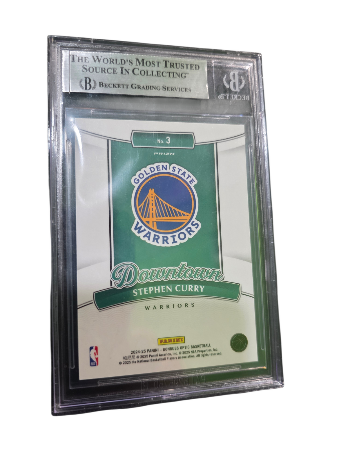 2024 Donruss Optic Downtown Stephen Curry #3 BGS 9