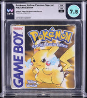 1999 POKEMON YELLOW VERSION NINTENDO GAME BOY GB WATA 7.5 CIB