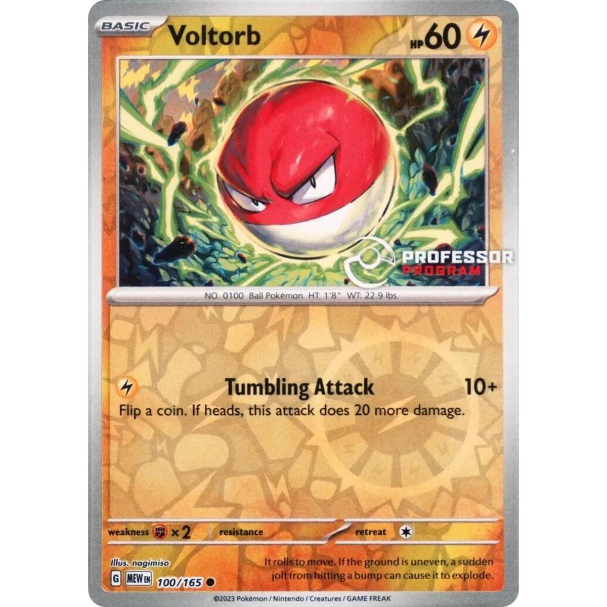 Voltorb (100/165) [Professor Program Promos]