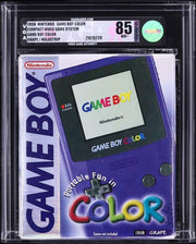 1999 NINTENDO GAME BOY COLOR CONSOLE GRAPE HOLOSTRIP VGA 85 SEALED