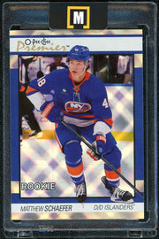 2025-26 O-Pee-Chee Premier P-92 Matthew Schaefer Diamond Foil /75