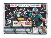 2024 Panini Absolute Football Hobby Mega 20 Box Case (Teal Parallels)
