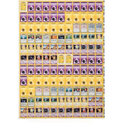 Pokemon: Base Set Zap! Theme Deck - Uncut Sheet