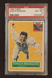 1956 Topps Chuck Bednarik #28 PSA 8