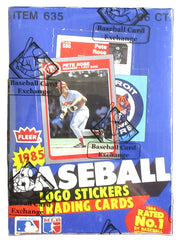 1985 Fleer Baseball Wax Box (BBCE Wrapped)