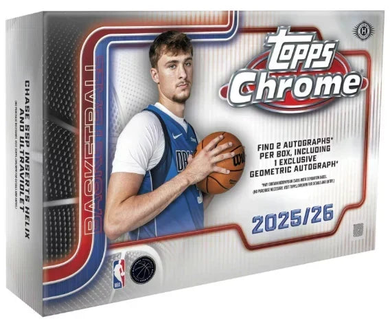 2025-26 Topps Chrome Basketball Breakers Delight 6 Box Case