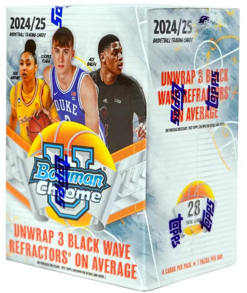 2024-25 Bowman Chrome University Basketball Blaster 40 Box Case