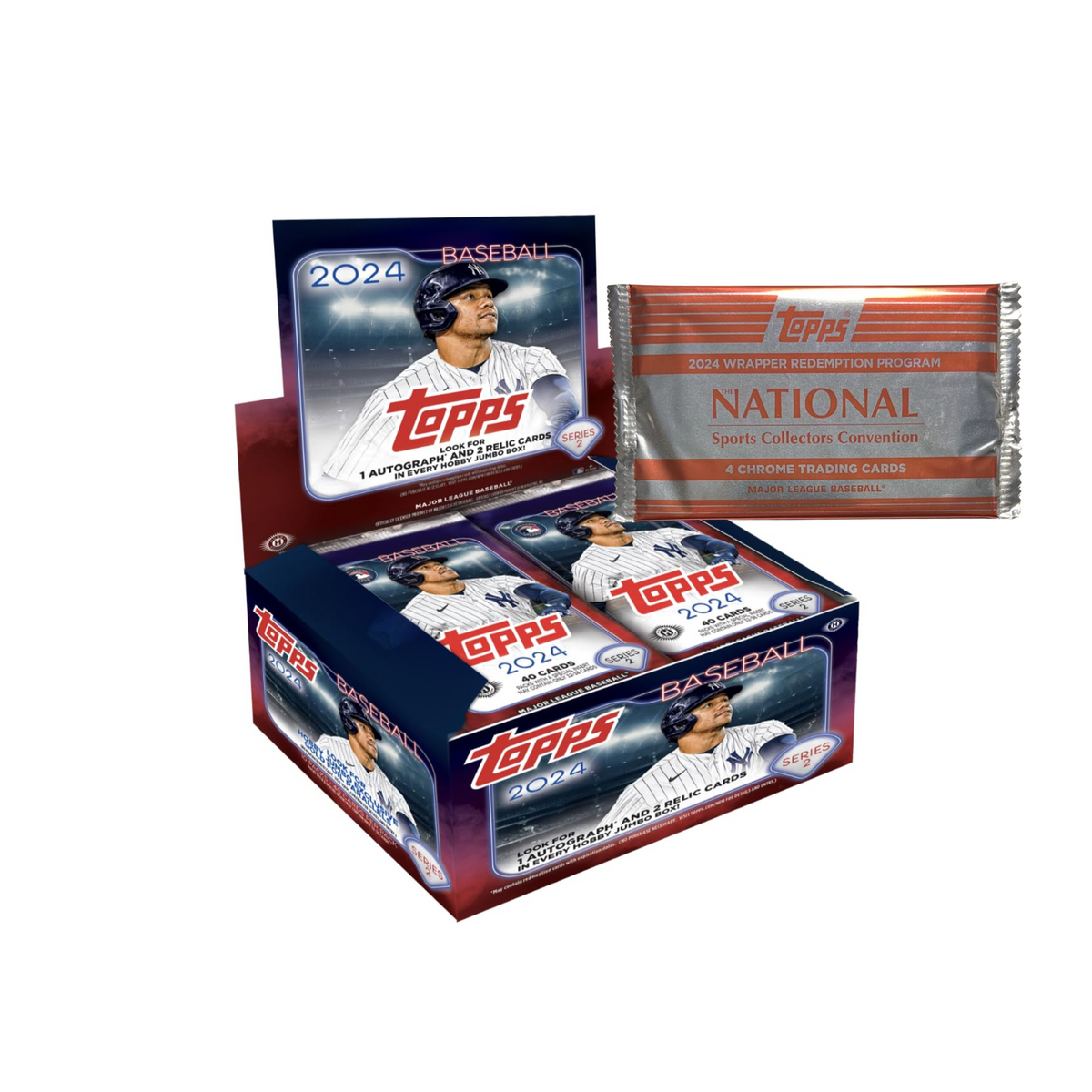 2024 Topps Series 2 Baseball Jumbo Box  w/ 2024 NSCC Exclusive Silver Pack