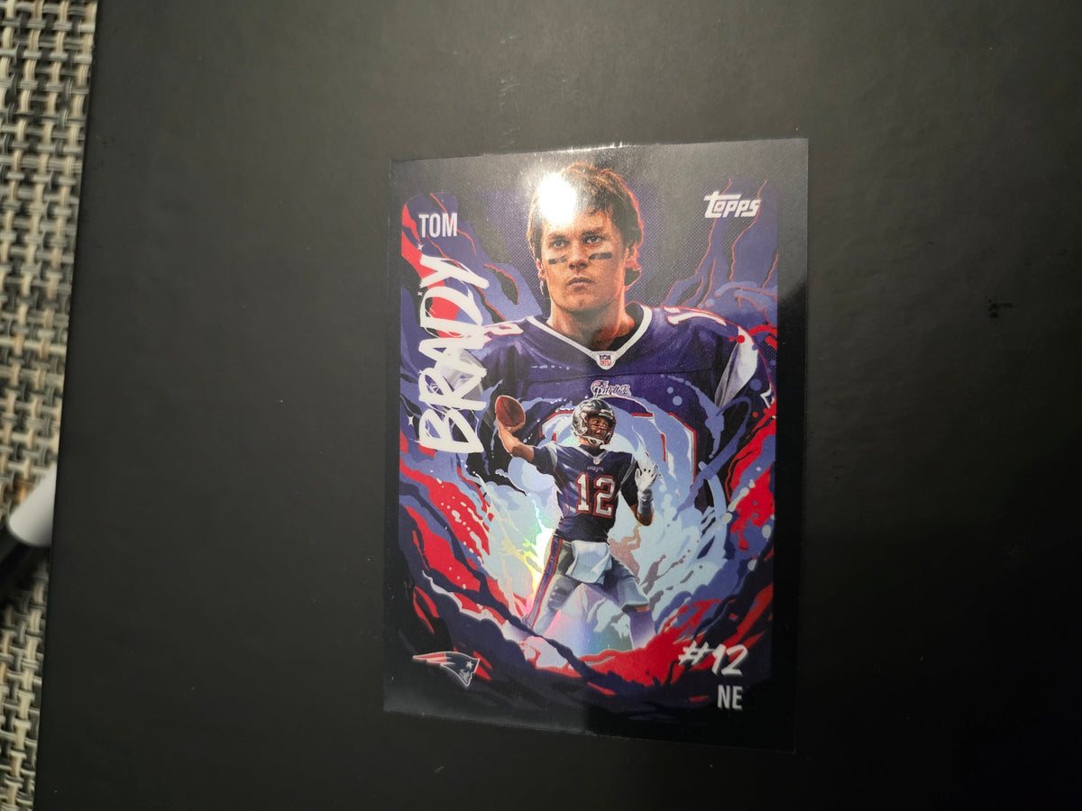2025 Topps Chrome Football Tom Brady UV-6 Ultra Violet SSP CASE HIT 🔥 RARE