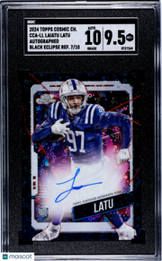 2024 Topps Cosmic Chrome Laiatu Latu #CCA-LL  Black Eclipse SGC 9.5 Auto 10