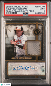 2023 Topps Diamond Icons Single-Auto Relics Adley Rutschman #SPAARM /10 PSA