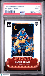 2024 Panini Donruss Optic Uptowns Blake Corum #14 PSA 9