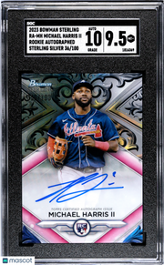 2023 Bowman  Michael Harris II #RA-MH RK. Auto Silver Refractor SGC 9.5 Auto 10