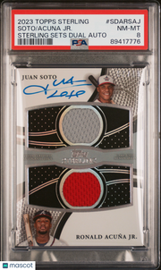 2023 Topps Sterling Sterling Sets Dual Auto Acuna JR. Soto #SDARSAJ PSA ERROR